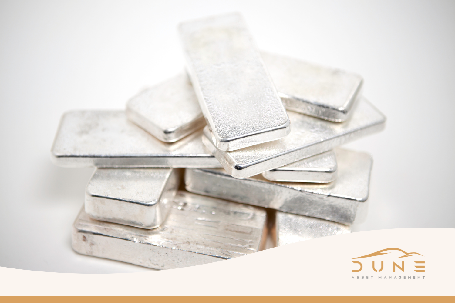 Image showing a stack of silver ingots