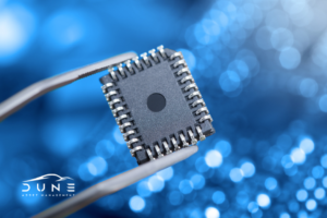 Image of chip meant for quantum computing